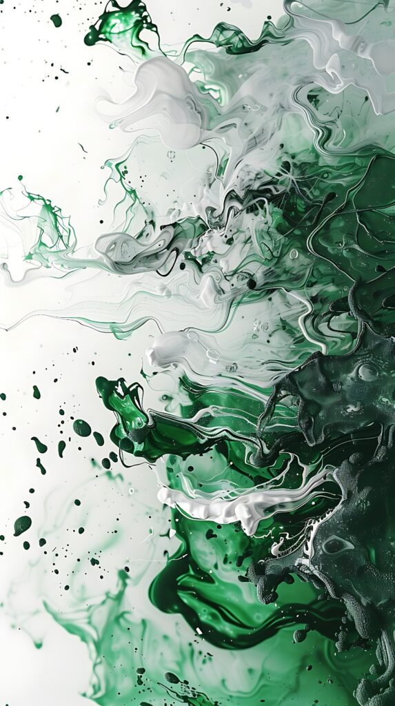 Emerald Splash Abstract 4K s21